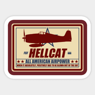 WW2 F6F Hellcat Sticker